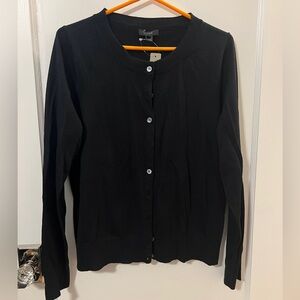 J. Crew Black Knit Cardigan